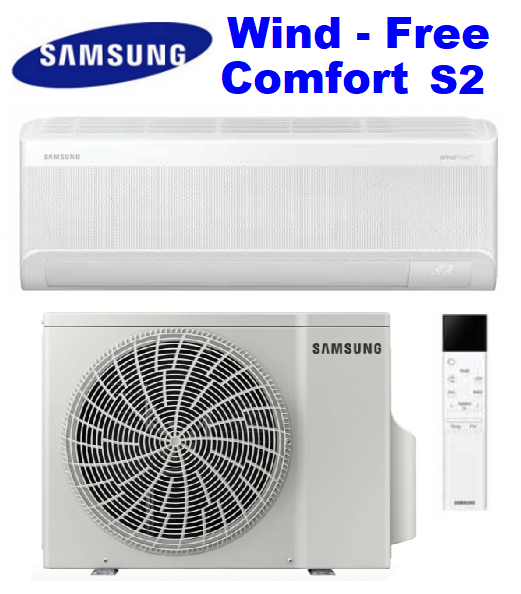 Klimatizace Samsung Wind Free Comfort S2 AR60F09C1AWNEU + AR60F09C1AWXEU