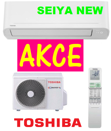 Klimatizace TOSHIBA SEIYA RAS-B16E2KVG-E + RAS-16E2AVG-E