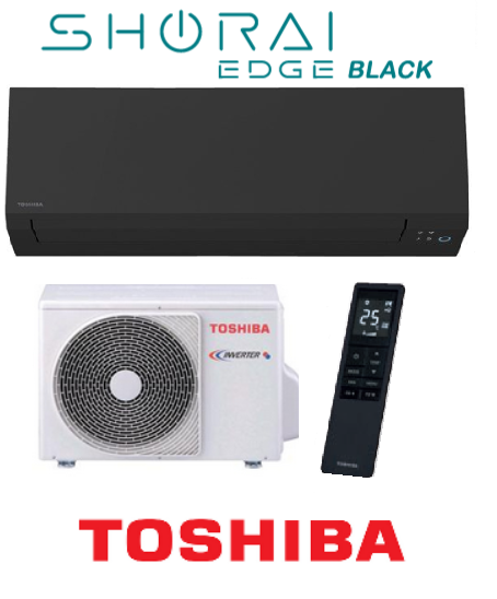 TOSHIBA SHORAI EDGE Black RAS-B10G3KVSGB-E + RAS-10J2AVSG-E1